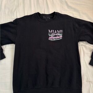 Black Miami Graphic Sweater
